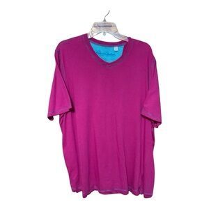 Robert Graham V-neck Tee Shirt Men’s Size XL